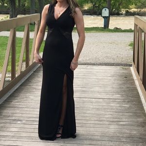 Sexy black prom dress